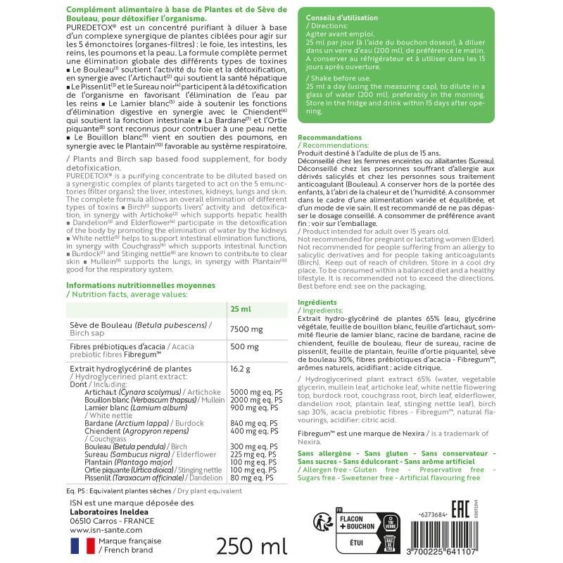 PUREDETOX - Détoxification globale de l'organisme PUREDETOX - Détoxification globale de l'organisme