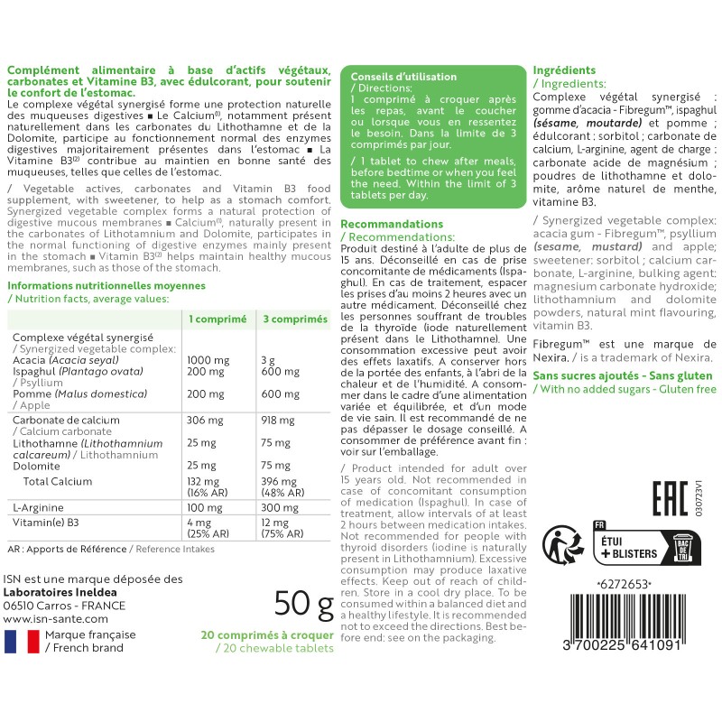 STOMACALM® REFLUX - Confort de l'estomac STOMACALM® REFLUX - Confort de l'estomac