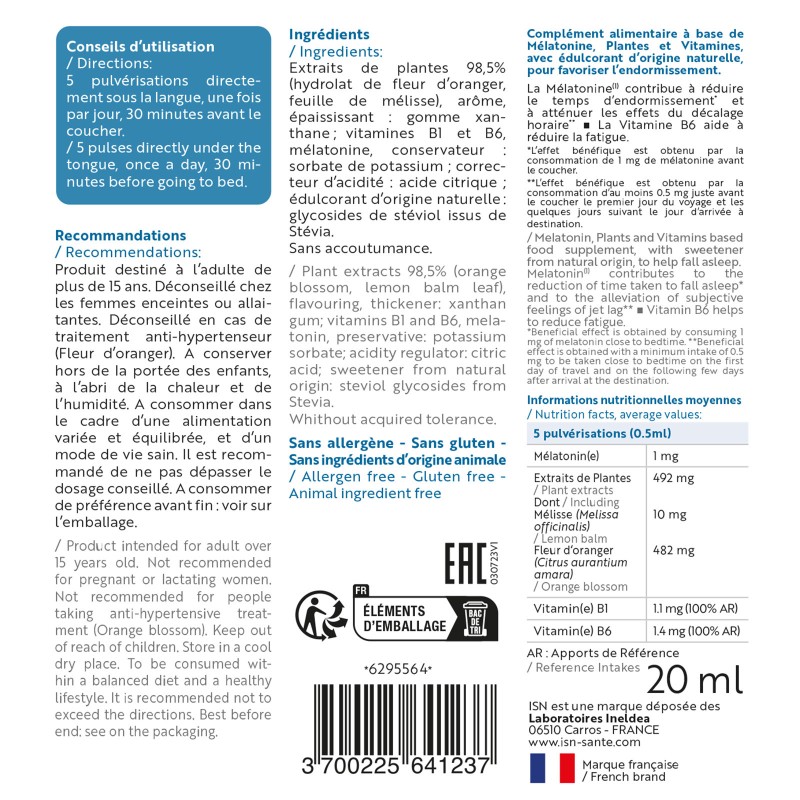 MELATONIGHT® - Endormissement et décalage horaire