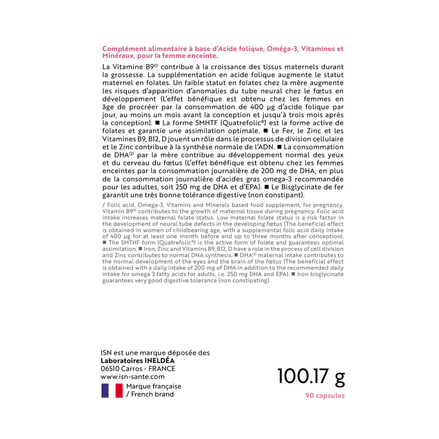 FERTILIA® GROSSESSE - Supplémentation grossesse