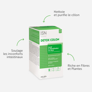 Detox Colon - Pour un côlon sain et purifié - Etui de 10 sachets