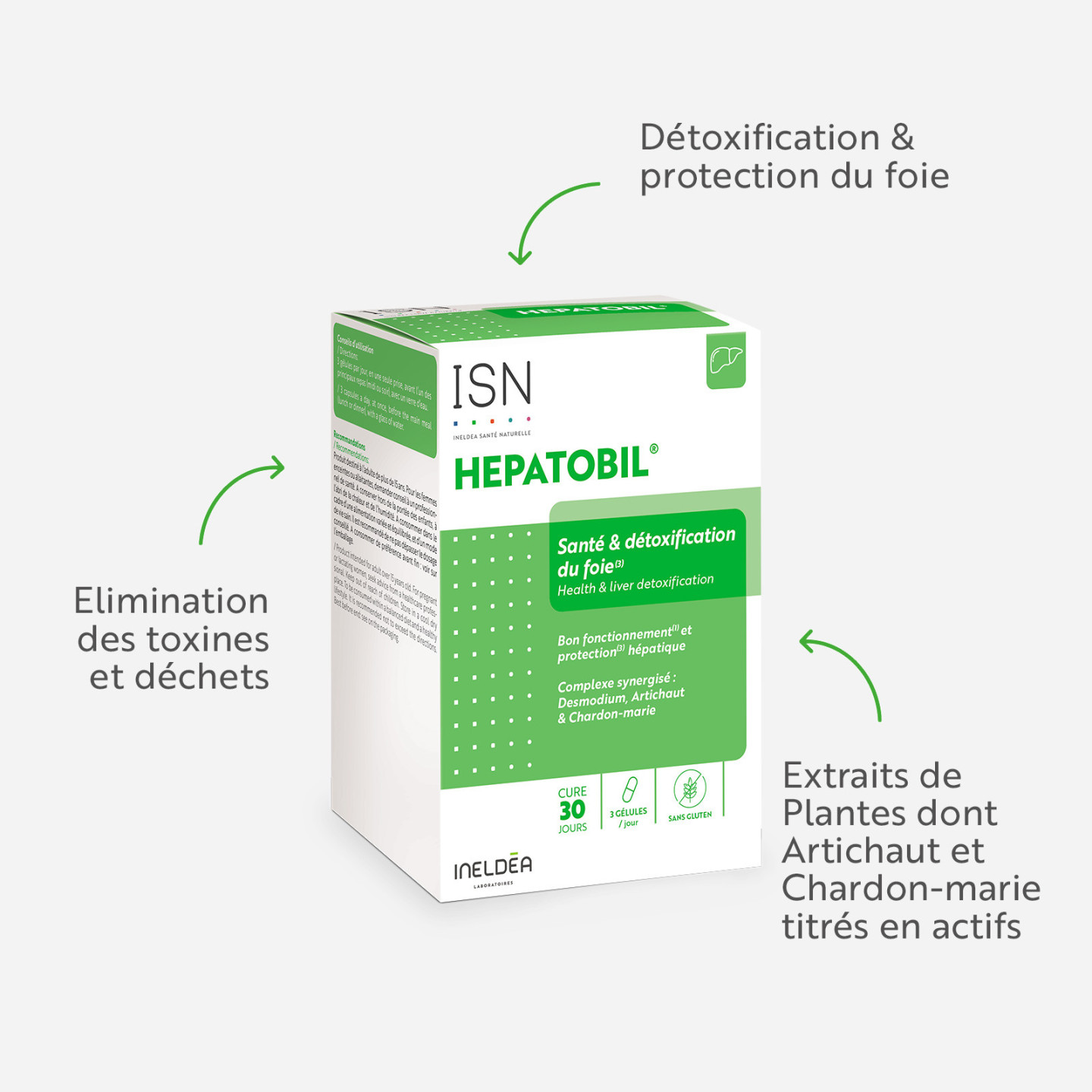HEPATOBIL® - Detoxification du foie - Pilulier de 90 gélules végétales