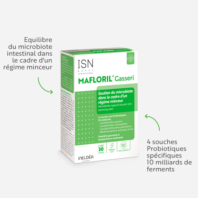 MAFLORIL® Gasseri : Minceur, la clé est dans votre flore ! MAFLORIL® Gasseri : Minceur, la clé est dans votre flore !