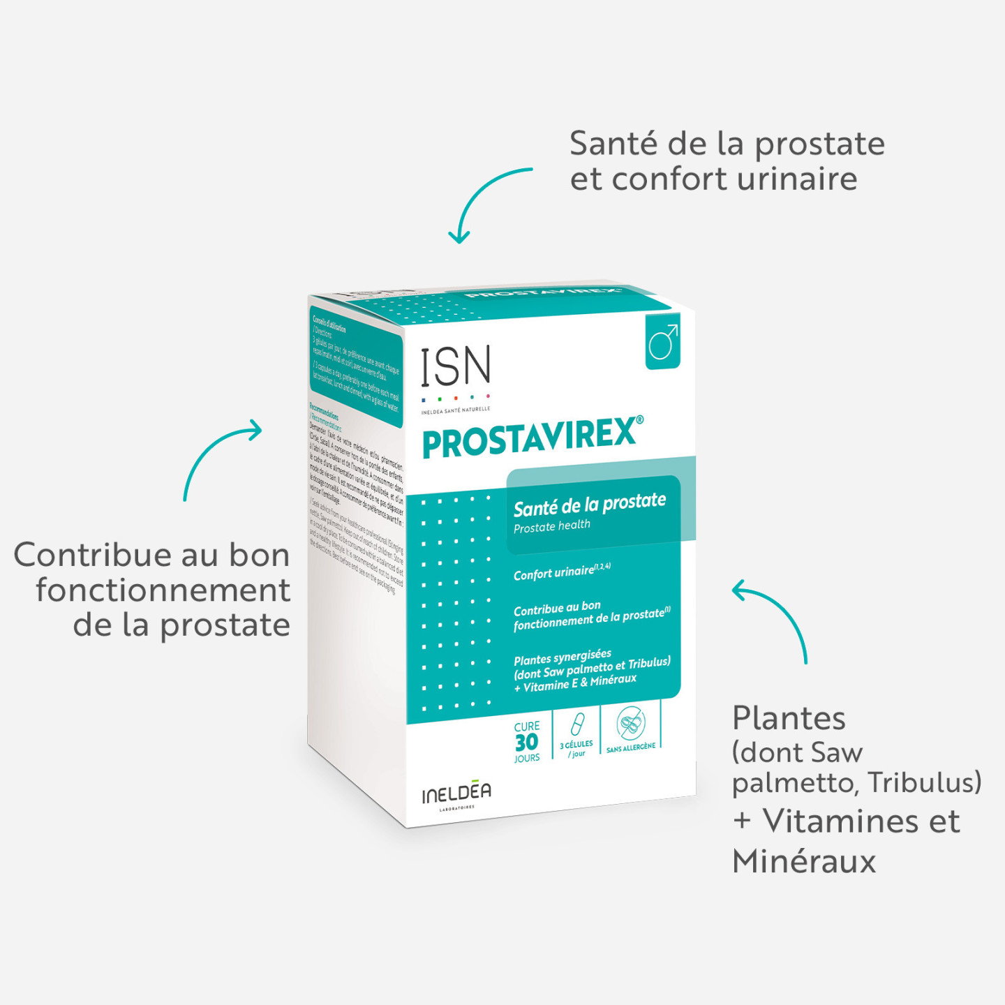 PROSTAVIREX® - Santé de la prostate - Pilulier de 90 gélules végétales
