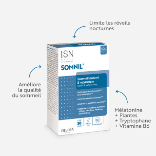 SOMNIL® - Sommeil naturel et réparateur - 45 gélules végétales