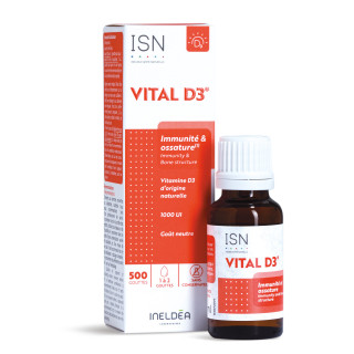 VITAL-D3® - Capital osseux & Immunité - Flacon compte-gouttes 20 ml
