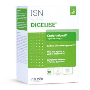 DIGELISE® - Améliore la digestion - Pilulier de 90 gélules végétales DIGELISE® - Améliore la digestion - Pilulier de 90 gélules végétales
