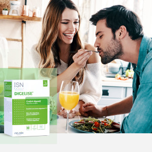 DIGELISE® - Améliore la digestion - Pilulier de 90 gélules végétales DIGELISE® - Améliore la digestion - Pilulier de 90 gélules végétales