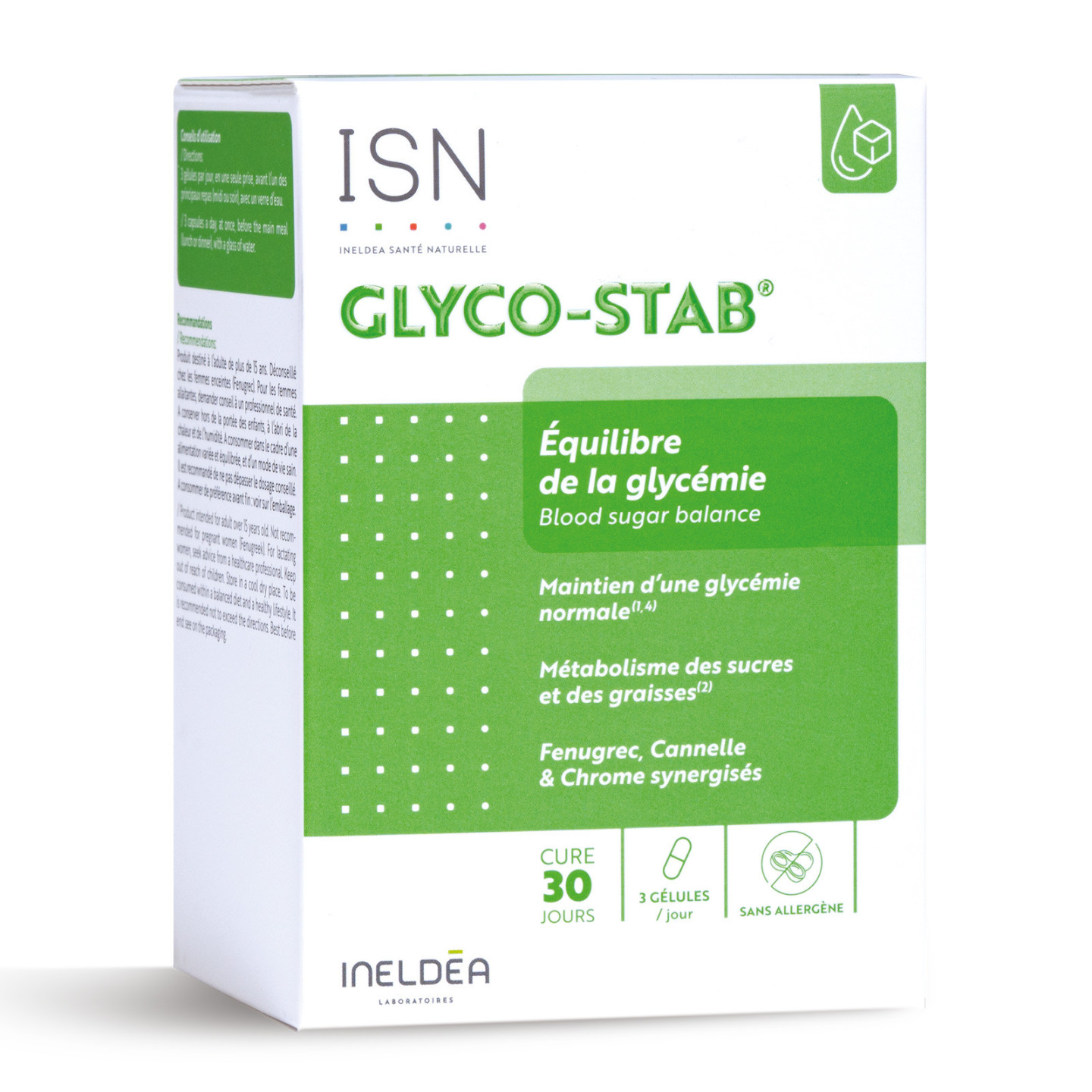 GLYCO-STAB® - Equilibre de la glycémie - 90 gélules végétales