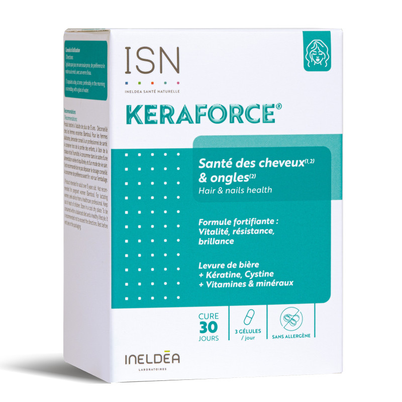 KERAFORCE® - Beauté et résistance des Cheveux et ongles - 90 gélules KERAFORCE® - Beauté et résistance des Cheveux et ongles - 90 gélules