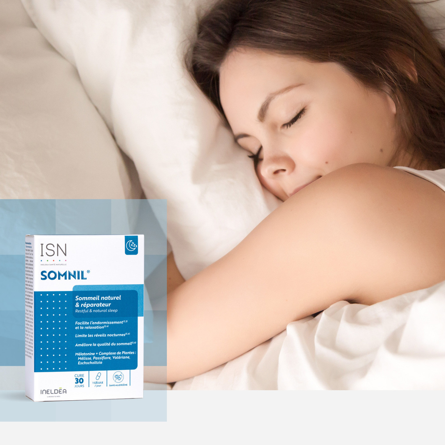 SOMNIL® - Sommeil naturel et réparateur - 45 gélules végétales