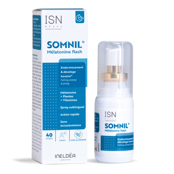 Somnil® Mélatonine Flash - Endormissement et décalage horaire
