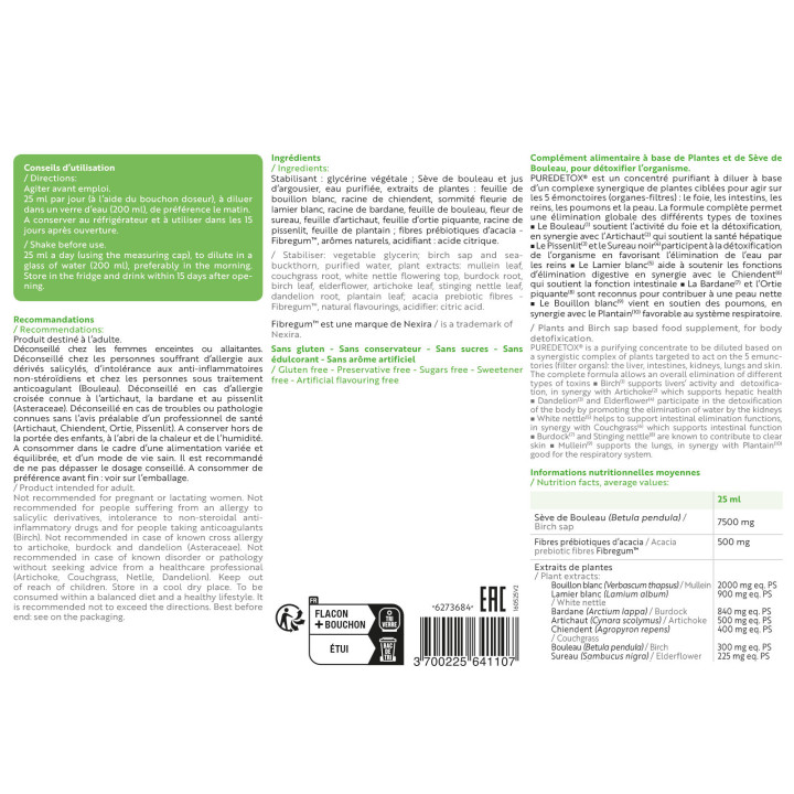 PUREDETOX - Détoxification globale de l'organisme